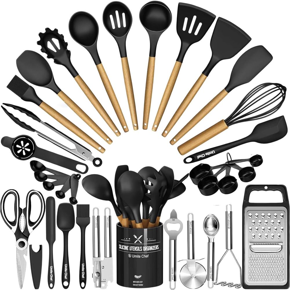 Kitchen Gadgets Set - Kitchen Utensils Set - 34PCS Silicone