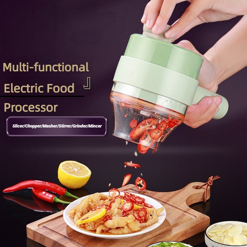 Kitchen Gadgets Machine - Wireless Electric Food Processor Vegetable Cutter