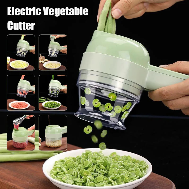 Kitchen Gadgets Machine - 4 IN 1 Electric Vegetable Cutter
