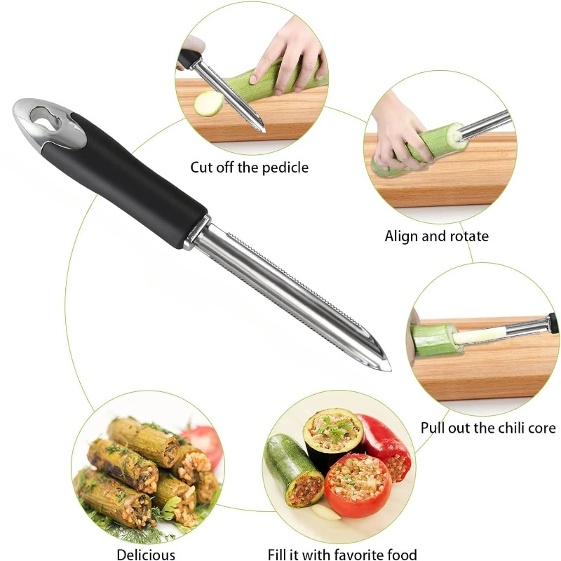1PC Portable Stainless Steel F - Apple Corer Slicer 评论和价格