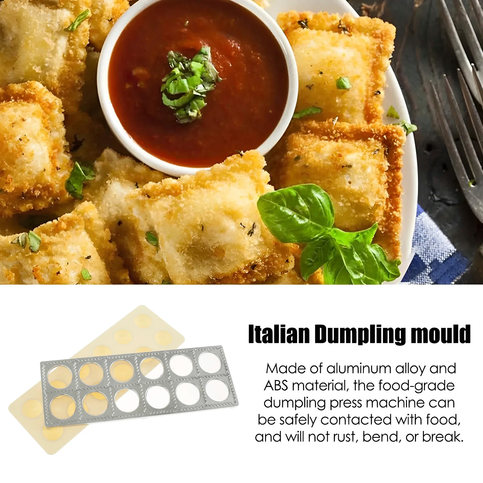 Dumpling Mold 12 Holes Ravioli - Kitchen Gadgets Design 评论和价格