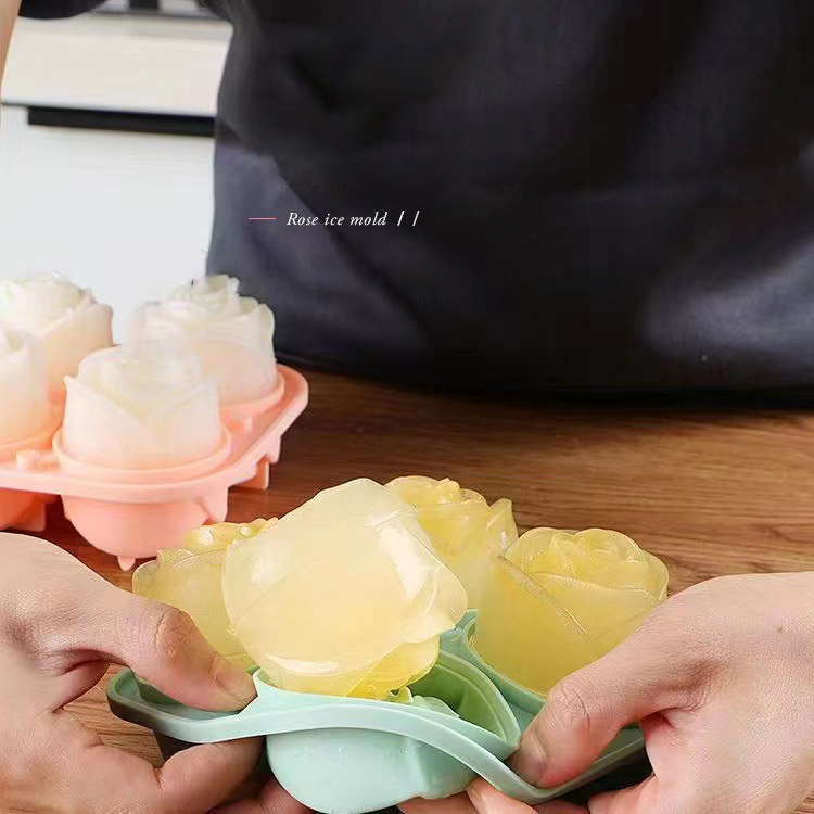 3D Rose Ice Molds 4 Holes Ice  - Kitchen Gadgets Oxo 评论和价格