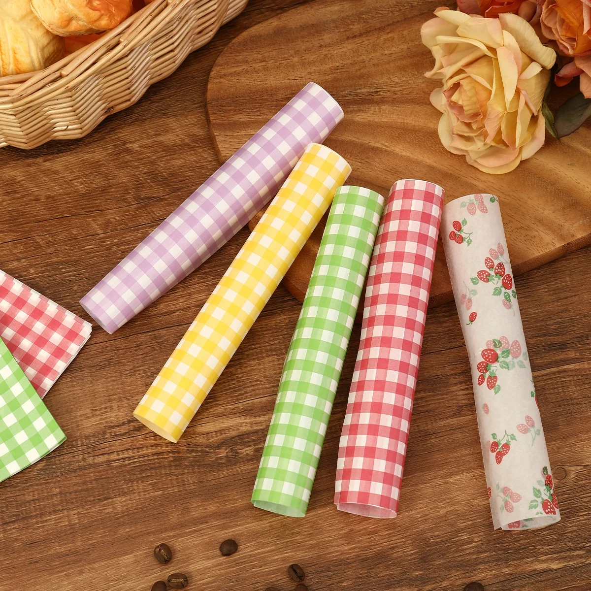 50Pcs Oilproof Wrapping Paper  - Kitchen Gadgets Design 评论和价格