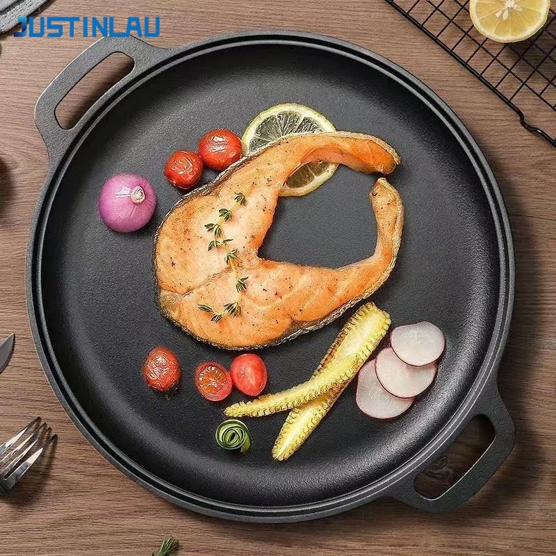 JUSTINLAU Double-Ear Frying Pa - Cast Iron Skillet 评论和价格