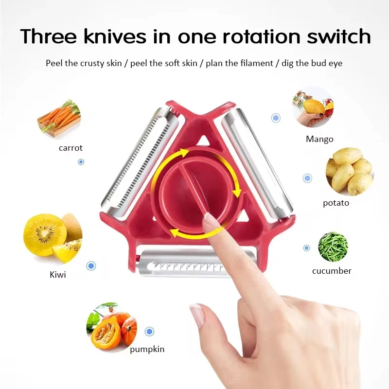 1PC Trio Peeler Set Vegetable  - Kitchen Gadgets Set 评论和价格