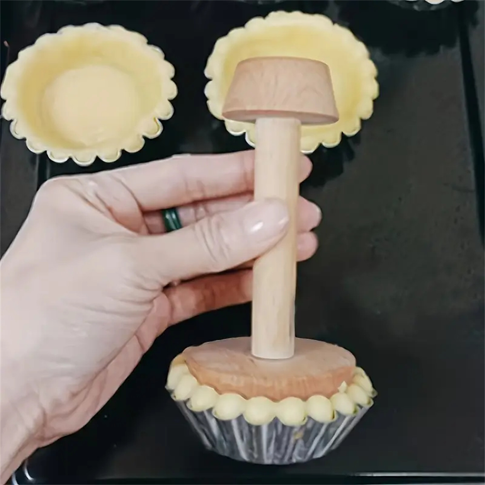 Premium Wooden Egg Tart Mold D - Kitchen Gadgets Design 评论和价格