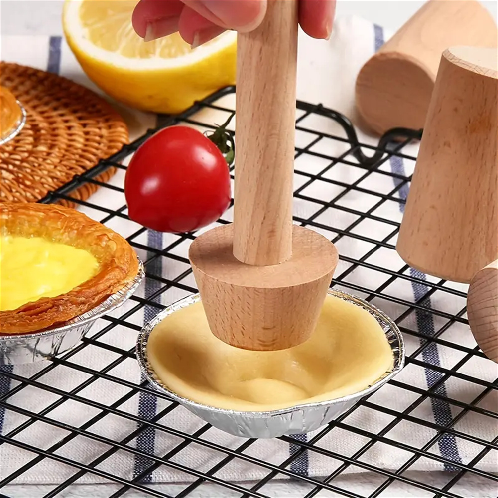 Premium Wooden Egg Tart Mold D - Kitchen Gadgets Design 评论和价格