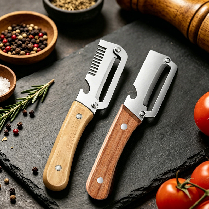 6pcs Wood Handle Stainless Ste - Apple Corer Slicer 评论和价格