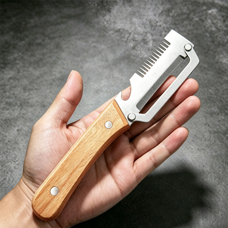 6pcs Wood Handle Stainless Ste - Apple Corer Slicer 评论和价格
