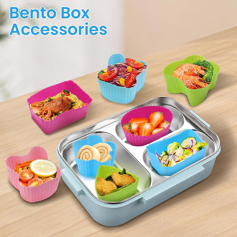 8PCS Silicone Lunch Box Divide - Silicone Baking Mat 评论和价格