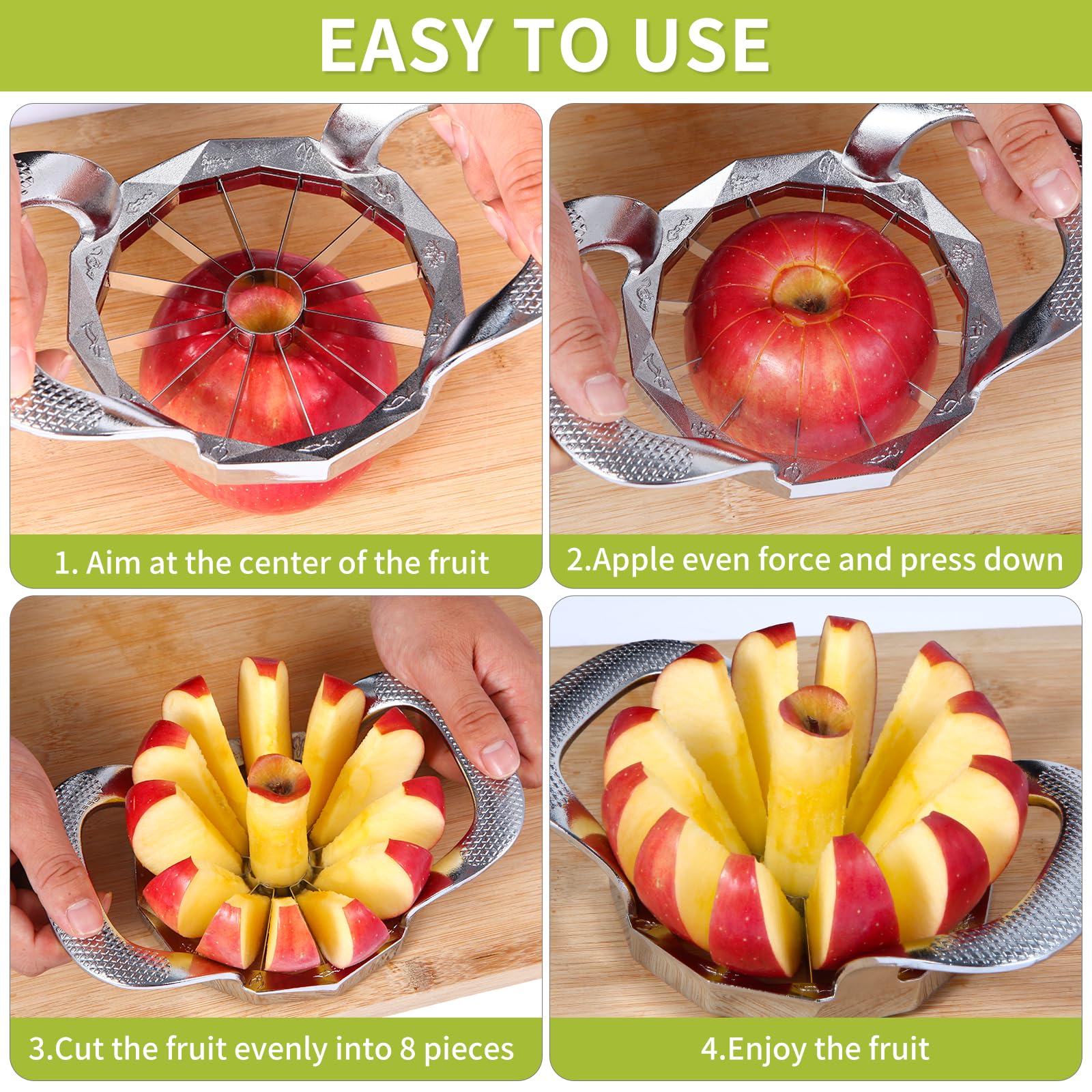 Sturdy and Sharp 12-Blade Stai - Apple Corer Slicer 评论和价格