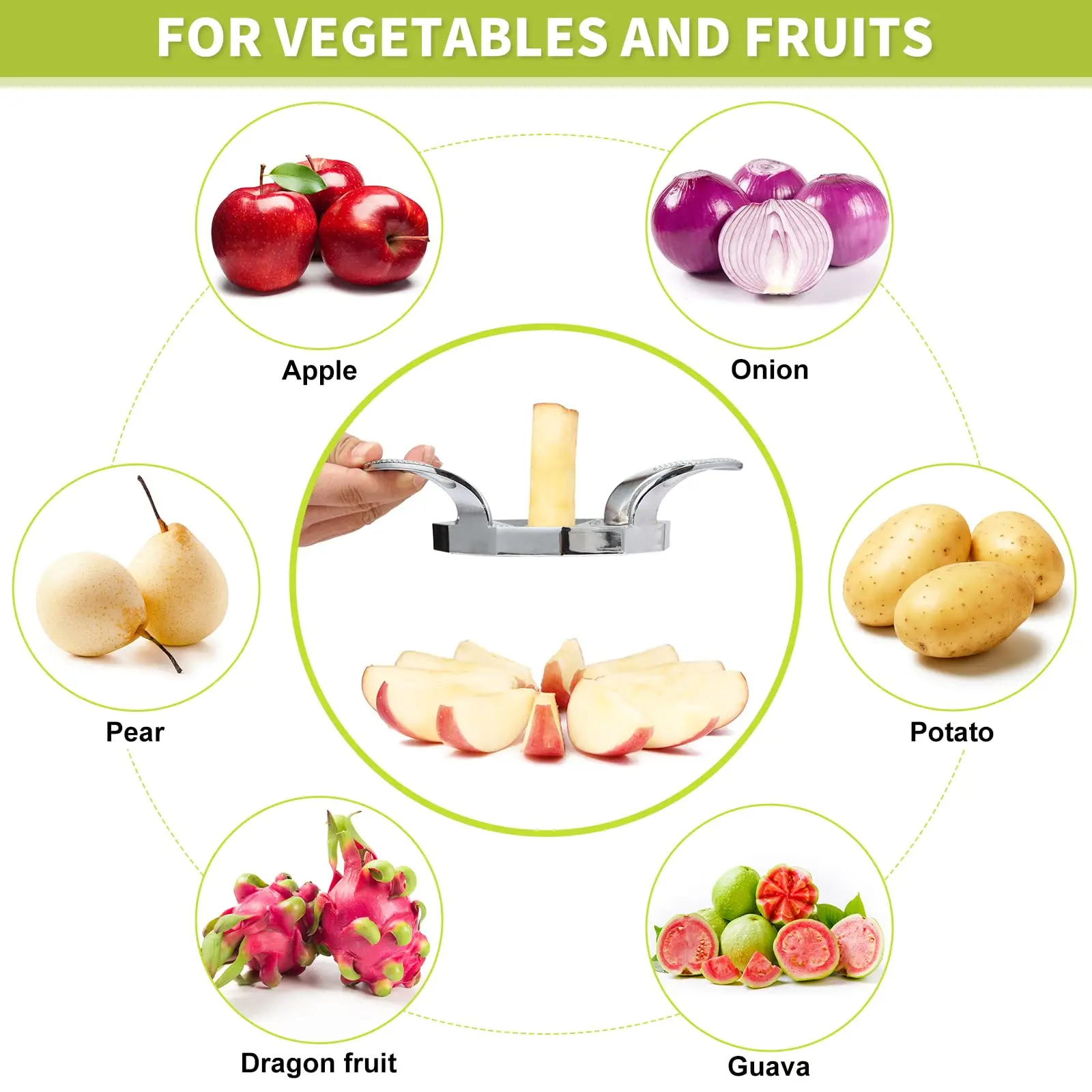 Sturdy and Sharp 12-Blade Stai - Apple Corer Slicer 评论和价格