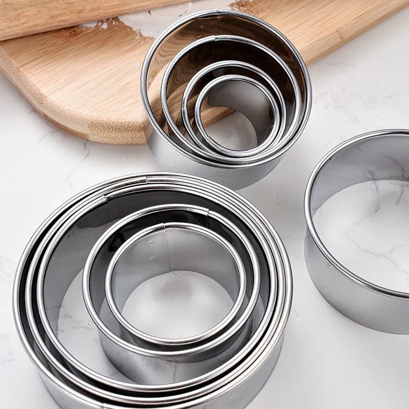 5PCS Round Stainless Steel Bis - Kitchen Gadgets Design 评论和价格
