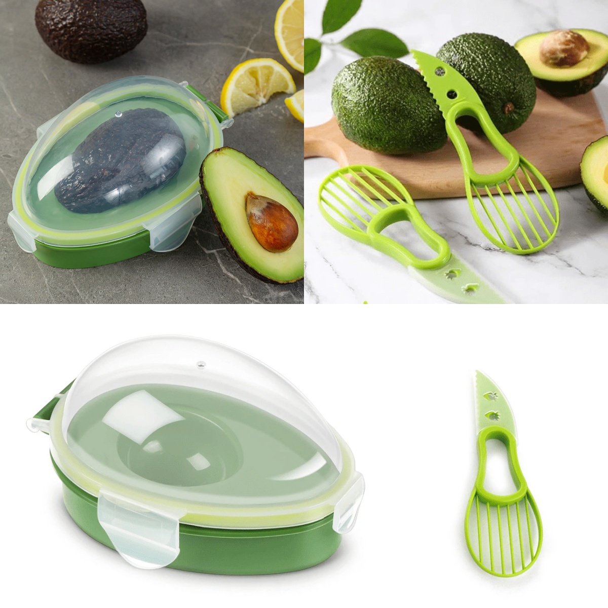 Avocado Storage Box Reusable C - Avocado Slicer Tool 评论和价格