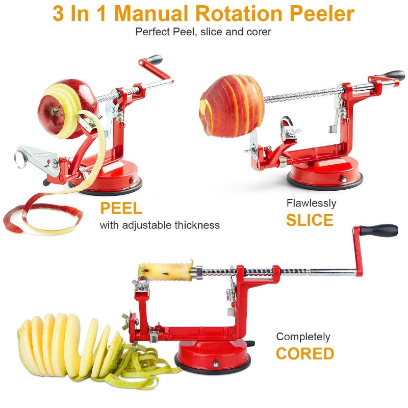 3In 1 Apple Peeler Manual Rota - Apple Corer Slicer 评论和价格