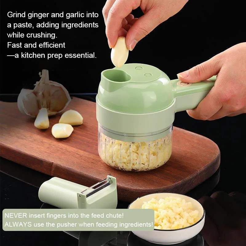 4 IN 1 Electric Vegetable Cutt - Kitchen Gadgets Machine 评论和价格