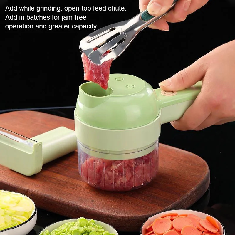 4 IN 1 Electric Vegetable Cutt - Kitchen Gadgets Machine 评论和价格