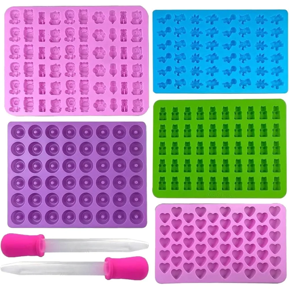 5Pcs Candy Silicone Moulds wit - Kitchen Gadgets Set 评论和价格